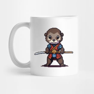 Little Otter Samurai Pixel Mug